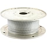 Forney 70450 Wire Rope, Vinyl Coated Aircraft Cable, 500-Feet-by-1/16-Inch thru 3/32-Inch