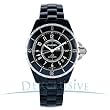 Chanel J12 Black Ceramic Automatic Midsize Unisex Watch H0685 from Chanel