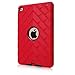 HOcase iPad mini 4 Case - Dual Layer Rugged Shockproof Protective Case with Tough Tire Design for iPad mini 4 (Red+Black)