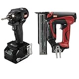 MAX(マックス) コンボ 充電式インパクトドライバ(PJ-ID151K-B2C/1850A)(黒)(18V 5.0Ah)＆充電式フィニッシュネイラ(TJ-35FN1)