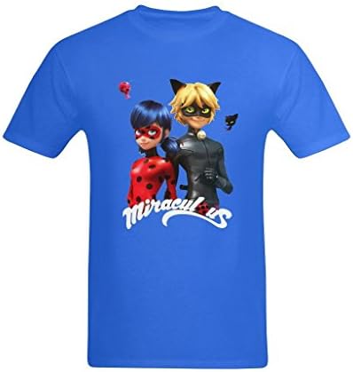 Quinscott Men's Miraculous: Tales Of Ladybug &amp; Cat Noir Tee-shirt Medium