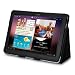 SAMSUNG GALAXY TAB 10.1 PU LEATHER FOLIO STYLE CASE - BLACK