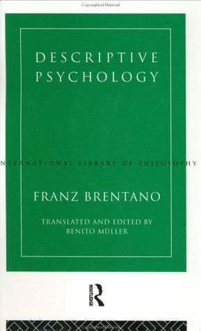 Descriptive Psychology (International Library of Philosophy) under Descriptive in The Books Store