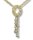 Jewelry : Scalloped Oval Pendant with Bezel Drops