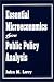 Essential Microeconomics for Public Policy Analysis