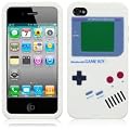 NowKin GAMEBOY AUFDRUCK SILIKON SKIN CASE SCHUTZH�LLE F�R IPHONE 4 IN wei�