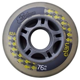 EXPLORER ELAN 76mm 82A INLINE Skate WHEELS Outdoor