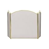 Outdoor Living : UniFlame 3 Fold Solid Brass Screen (29x48)