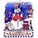Patriotic Snowman Christmas Adult Sweatshirt