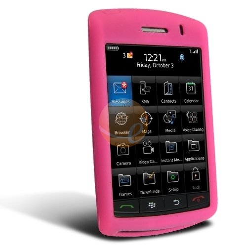Silicone Skin Case for Blackberry 9500 Storm - Pink