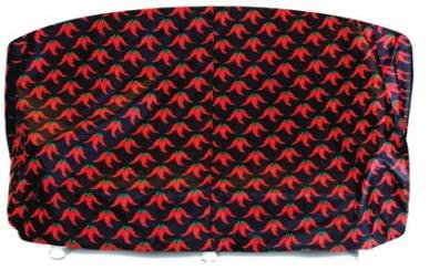 Two Dogs Designs Oversized Sofa Cover, Chili Peppers