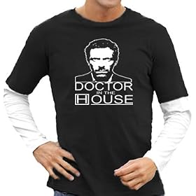 Dr House Layered Longsleeve T-Shirt M-XXL diff. Couleurs
