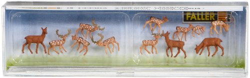 FALLER 155509 - Damhirsche + Rotwild, Spur N, 12 St&uuml;ck Preisvergleich