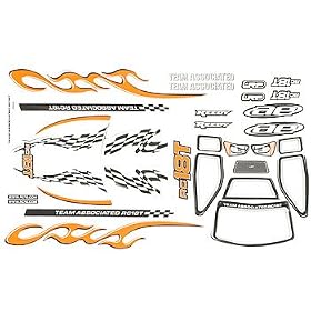 21069 Body Decal and Window Mask RC18T from Associated Electric Car Kits