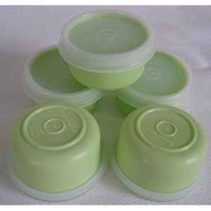 Tupperware Smidget Set of 5 Green by