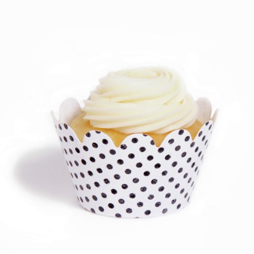 Dress My Cupcake Maya Mini Polkadot Cupcake Wrappers, Set of 18