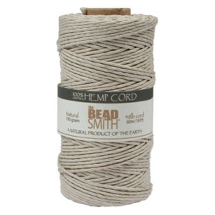 Hemp Twine Bead Cord 2mm 197 Feet NATURAL 42673 