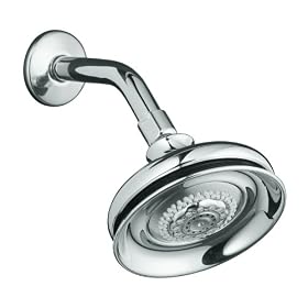 Kohler K-12009-CP Fairfax Multifunction Showerhead, Polished Chrome