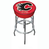 NHL Calgary Flames Padded Bar Stool