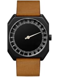 slow Jo - Brown Vintage Leather, Black Case, Black Dial - Swiss Made