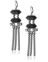 Sam Edelman Double Stone Chain Drop Earrings