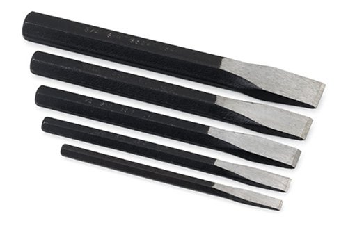SK Hand Tools 6055 5-Piece Flat Chisel Set