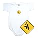BABY BODYSUIT WHITE  SIGN RUGBY  0 - 3 Months