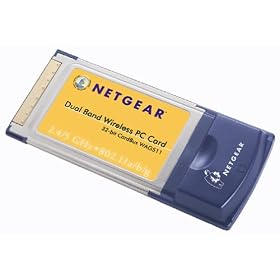 Click here to buy Netgear WAG511 802.11a b g Dual Band Wireless PC Card by Netgear.