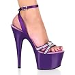 6 1/2 Inch Sexy Prom Shoe High Heel Platform Formal Sandal With Rhinestones