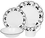 Corelle Lifestyles 16-Piece Dinnerware Set, Service for 4, Muse
