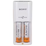 Value Cycle Energy Power Charger with 2 Aa Green Batteries