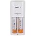 Value Cycle Energy Power Charger with 2 Aa Green Batteries