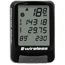 Planet Bike Protege 9.0 Wireless 9-Function Bike Computer with 4-Line Display and Temperature