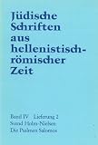 J&uuml;dische Schriften aus  hellenistisch-r&ouml;mischer Zeit (JSHRZ): Die Psalmen  Salomos: 2 - Svend Holm-Nielsen