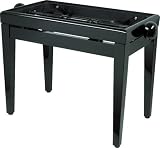 Musicians Gear Adjustable Piano Bench Frame, Piano Black