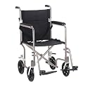 Drive Medical Fly-Weight Transport Chair - Silver