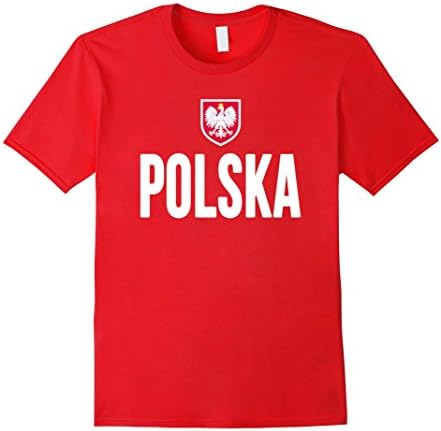 Men's POLAND T-shirt 2016 Polska Tee Polish Eagle Men Women Kids Small Red