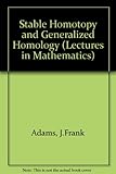 Stable homotopy and generalised homology
