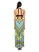 Silver Gate Women's Chevron Tribal Print Halter Waist Cutout Maxi Dress