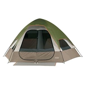 Wenzel Big Bend 12-by-10 Foot Five-Person Two-Room Family Dome Tent