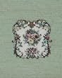 Miniature Green Floral Needlework 2 by Lindee's Little Linens