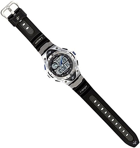PAS Boys Watch Analog Digital Dual Time Watch Waterproof Sports Casual Boys Wrist Watches 388ad (Silver)