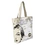 Ashley M Marilyn Monroe Canvas Tote - Beige