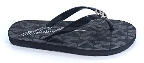 Michael Kors Mk Flip Flop Jet Set Print Black Rubber Desertcart