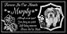 12 x 6 Lazer Gifts Personalized Black Granite Pet Memorial Marker Style Murphy