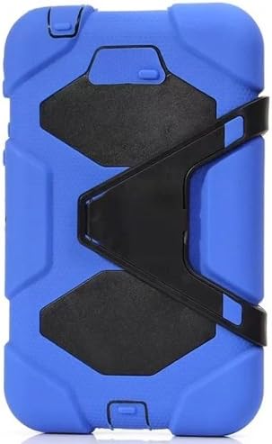 Huaxia Datacom Heavy Duty rugged impact Hybrid Case with Build In Kickstand Protective Case For Samsung Tablet Galaxy Tab 3 7.0-inch P3200 - Blue/Black