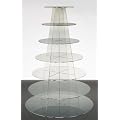 * FREE DELIVERY* 7 Tier Round Clear Acrylic Stencil Party Cupcake Stand from Wedding Acrylics
