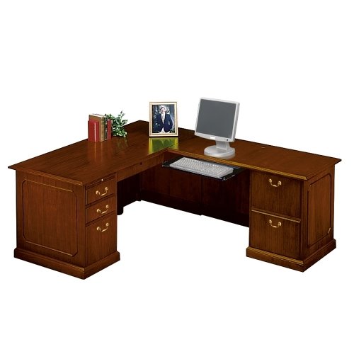 National Office Furniture Traditional LDesk with Right Return