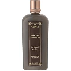 Aroma Dead Sea Black Mud Shampoo, Moorkur-Shampoo gegen Schuppen und Haarausfall, 380 ml
