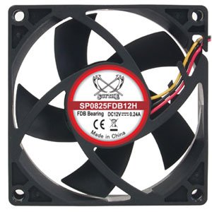 Scythe Kama Flow 2 80mm x 25mm Fan - 2900 RPM w/ Extra Fluid Dynamic Bearing SP0825FDB12H